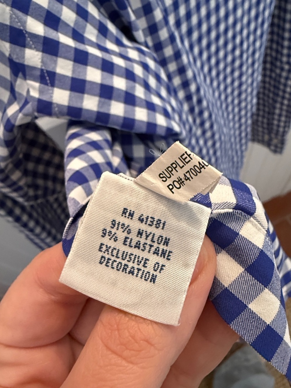 Polo Ralph Lauren Men’s XL Blue Gingham Performance Button Down Shirt Stretch - Picture 5 of 5